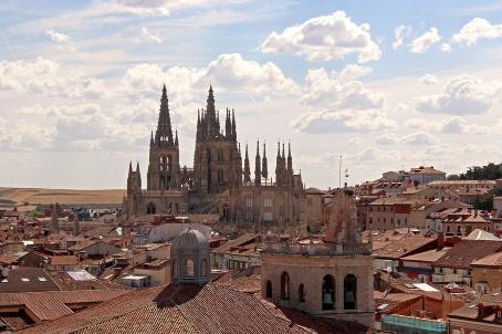 View of Burgos and its cathedral