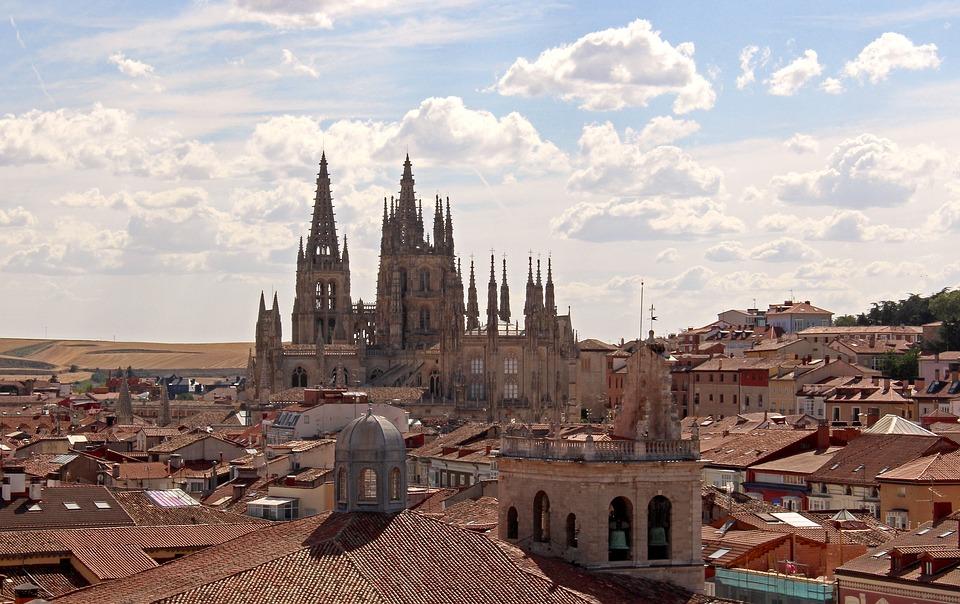 View of Burgos and its cathedral
